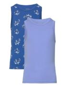 Name It Nkmtank Top 2P Nautical Blue Atv Multi/patterned