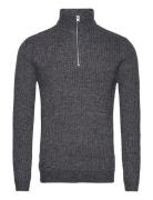 ONLY & SONS Onsmalaki Reg 7 Half Zip Knit Cs Marinblå