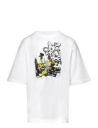 Lindex T Shirt Frontprint Street Vit