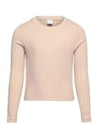 Lindex Top Rib Long Sleeve Beige