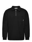 Woodbird Wbdom Half-Zip Sweat Svart