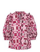 Esprit Casual Women Blouses Woven 3/4 Sleeve Rosa