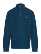 Lyle & Scott Junior Textured Midlayer Blå