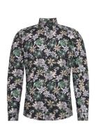 Lindbergh Aop Superflex Shirt L/S Svart