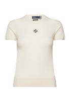 Polo Ralph Lauren Monogram Cashmere Sweater Tee Kräm