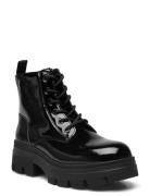 Calvin Klein Chunky Combat Laceup Boot Wn Svart