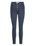 Calvin Klein Jeans High Rise Super Skinny Ankle Blå