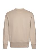 Calvin Klein Jeans Woven Tab Crew Neck Beige