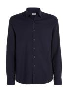 Calvin Klein Stretch Collar Slim Shirt Marinblå