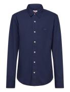 LEVI´S Men Ls Battery Hm Shirt Slim Naval Marinblå