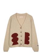 Bobo Choses Geometric Shapes Long Cardigan Beige