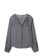 Tom Tailor Feminine Print Blouse Blå