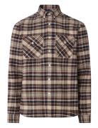 Lexington Clothing Rob Heavy Checked Shirt Brun