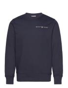 GANT Printed Graphic C-Neck Sweat Blå