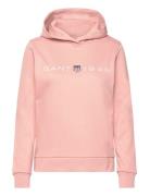 GANT Reg Printed Graphic Hoodie Rosa