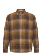 GANT Rel Heavy Flannel Check Shirt Brun