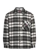 Tommy Jeans Tjm Fleece Lined Check Shirt Ext Svart