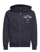 Tommy Hilfiger Wcc Arched Varsity Zip Thru Marinblå