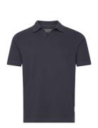 Marc O'Polo Polos Short Sleeve Marinblå