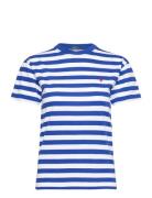 Polo Ralph Lauren Striped Cotton Jersey Crewneck Tee Blå