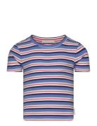 Tom Tailor Cropped Striped Rib T-Shirt Multi/patterned