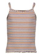 LMTD Nlffilje Sl Crop Strap Top Multi/patterned