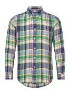 Polo Ralph Lauren Custom Fit Plaid Linen Shirt Grön