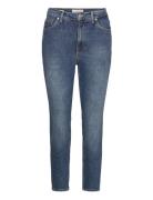 Mango Claudia Slim-Fit Cropped Jeans Blå