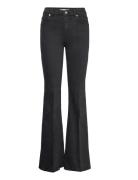 Mango High-Waist Flared Jeans Grå