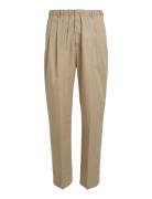 Calvin Klein Cotton Seacell Modern Pants Beige