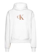 Calvin Klein Jeans Premium Monologo Hoodie Vit