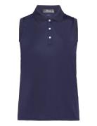 Ralph Lauren Golf Classic Fit Sleeveless Tour Polo Shirt Marinblå