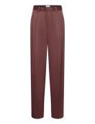 House Of Dagmar Shiny Wide Suit Pant Brun