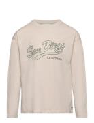 Mango Long-Sleeved T-Shirt With Message Grå