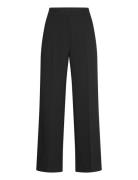 Mango Low-Waist Wideleg Trousers Svart