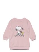 Mango Snoopy Sweatshirt Dress Rosa