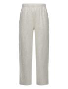 Mango Metallic Straight-Fit Trousers Silver