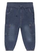 Minymo Pants Sweat Denim Blå