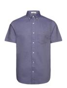 GANT Reg Classic Oxford Ss Shirt Blå