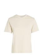 Calvin Klein Jeans Chenille Ck Relaxed Tee Beige