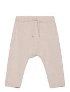 Lindex Trousers Slub Solid Beige