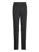 Mango Straight Pleated Trousers Svart