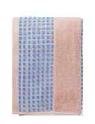 Check Håndklæde 50X100 Cm Soft Pink/Blå Home Textiles Bathroom Textile...