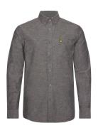 Lyle & Scott Cotton Linen Button Down Shirt Grå