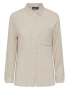 Pieces Pcmastina Ls Relaxed Shirt Kräm
