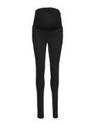 Mamalicious Mllola Slim Black Jeans Svart