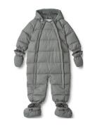 Wheat Puffer Baby Suit Edem Blå