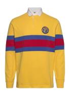 Polo Ralph Lauren Classic Fit Striped Jersey Rugby Shirt Gul