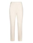 Mango Straight Suit Trousers Kräm
