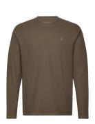 AllSaints Rowe Ls Crew Khaki Green